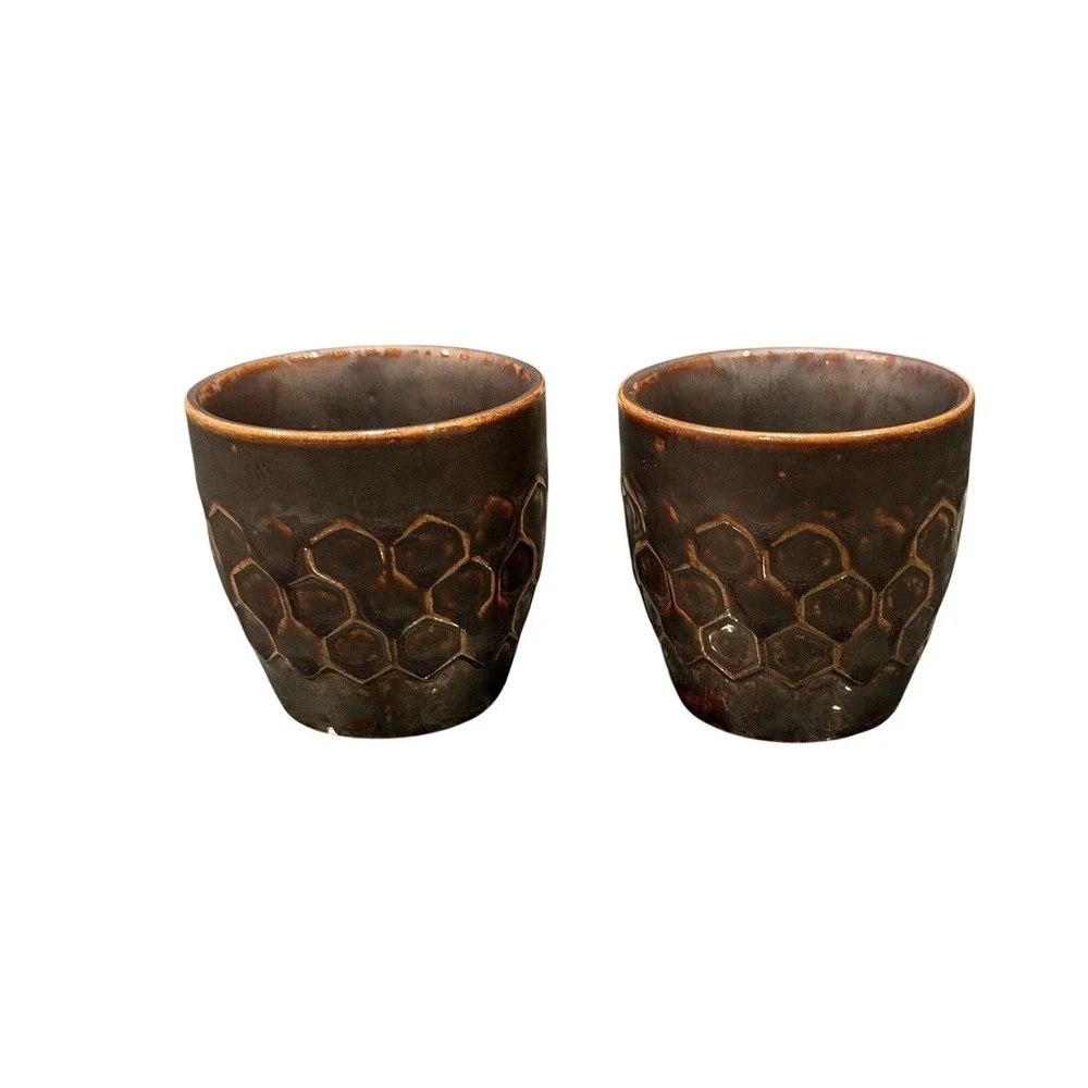 Set of Two Apis Small Cups‎